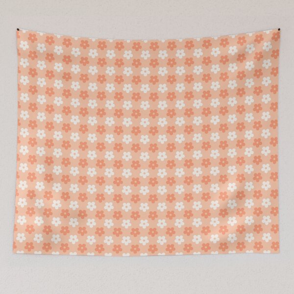 Item preview, Peach Retro Daisy Pattern | Gift for Cottagecore Lovers | Aesthetic Peach Floral Gift for Her | Retro Daisy Decor | Minimalist Peach Floral Pattern | Retro Daisy Pattern designed and sold by VivaFy.