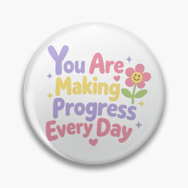 Item preview, You Are Making Progress Every Day - Colorful Pastel Positive Design designed and sold by digital.stickerperso.com.