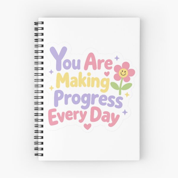 Item preview, You Are Making Progress Every Day - Colorful Pastel Positive Design designed and sold by digital.stickerperso.com.