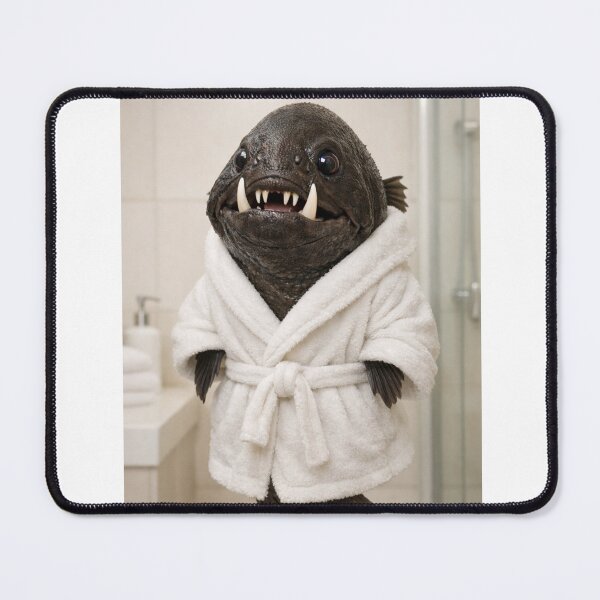 Item preview, Relaxing Bathrobe Fangtooth Fish designed and sold by Sillytoe.