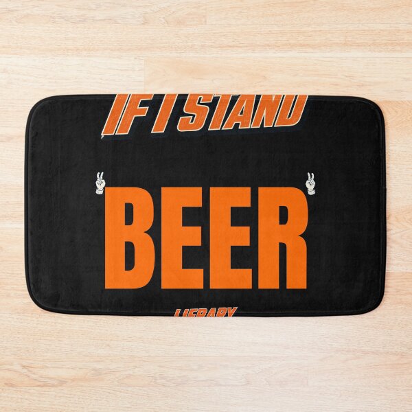 Item preview, If I Stand BEER Baseball Back Print T-Shirt designed and sold by lifrary365.