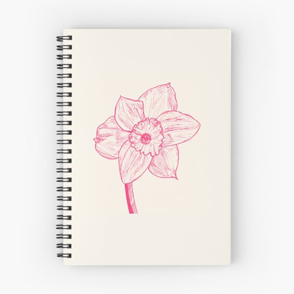 Item preview, Pink Daffodil Sketch Flower designed and sold by LoveBugzArt.