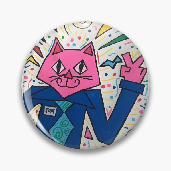 Item preview, Cool Cat Whimsical Guy designed and sold by LoveBugzArt.