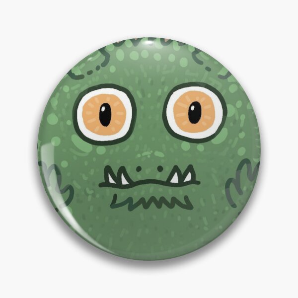 Item preview, Fluffy Green Monster Grumpy Brown Background designed and sold by Out-Of-Gooos.