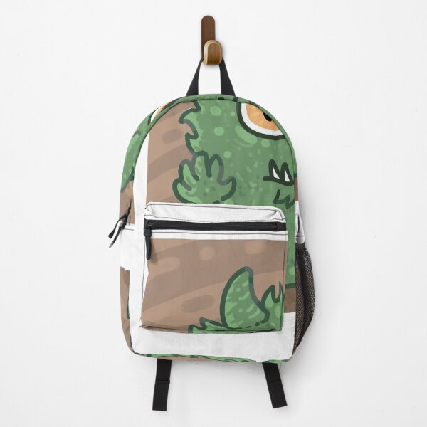 Item preview, Fluffy Green Monster Grumpy Brown Background designed and sold by Out-Of-Gooos.
