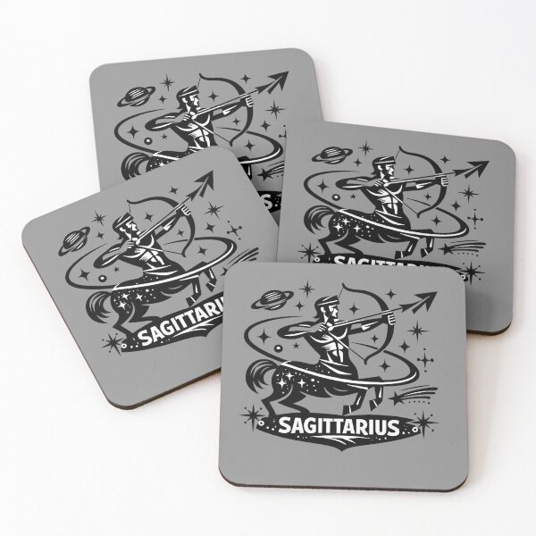 Item preview, Sagittarius Cosmic Mid‑Century Zodiac Art designed and sold by FilBlue.