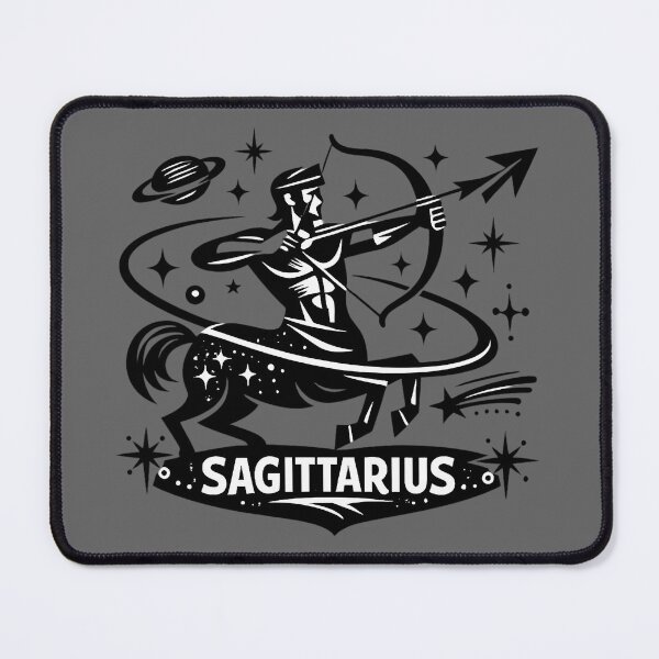 Item preview, Sagittarius Cosmic Mid‑Century Zodiac Art designed and sold by FilBlue.