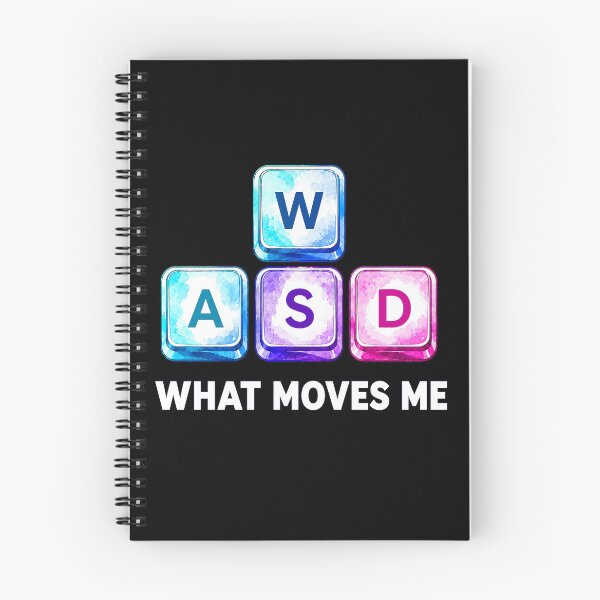 Item preview, What Moves Me WASD Gaming Keys designed and sold by lvlupthreads.
