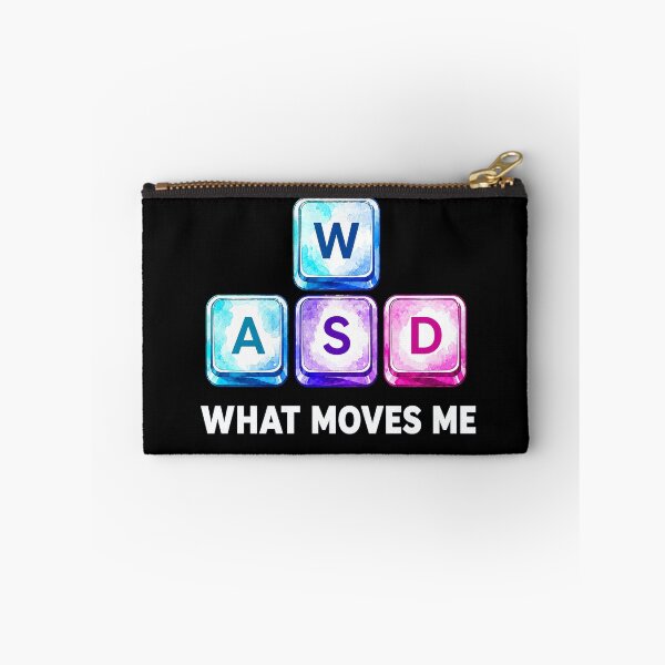 Item preview, What Moves Me WASD Gaming Keys designed and sold by lvlupthreads.
