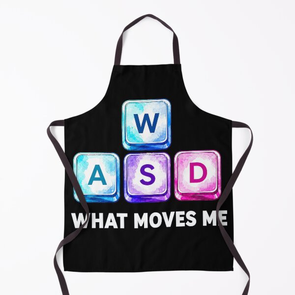 Item preview, What Moves Me WASD Gaming Keys designed and sold by lvlupthreads.