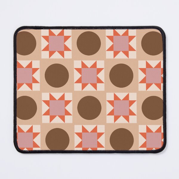 Item preview, Brown and Beige Geometric Sawtooth Star Pattern designed and sold by YesButNo Design.