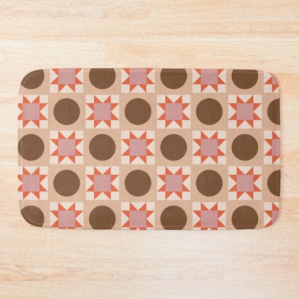 Item preview, Brown and Beige Geometric Sawtooth Star Pattern designed and sold by YesButNo Design.