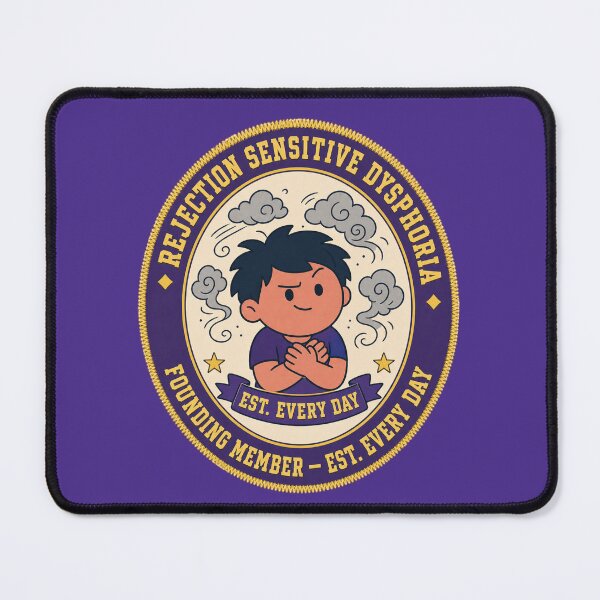Item preview, Rejection Sensitive Dysphoria Club – Illustration ADHD Humor t-shirt designed and sold by Mosidrip.