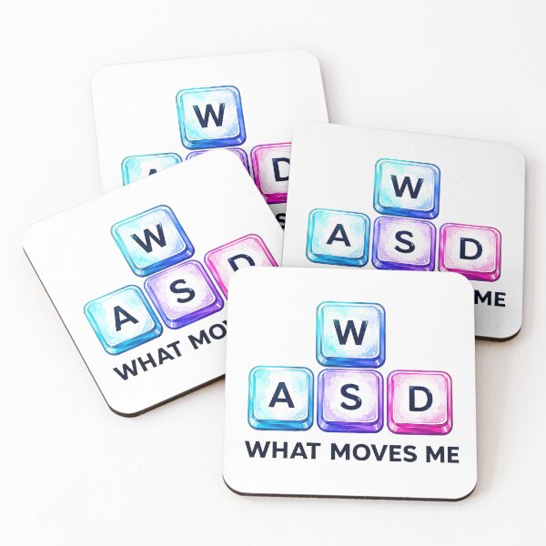 Item preview, What moves me WASD PC Gamer designed and sold by lvlupthreads.