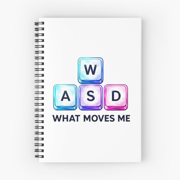 Item preview, What moves me WASD PC Gamer designed and sold by lvlupthreads.