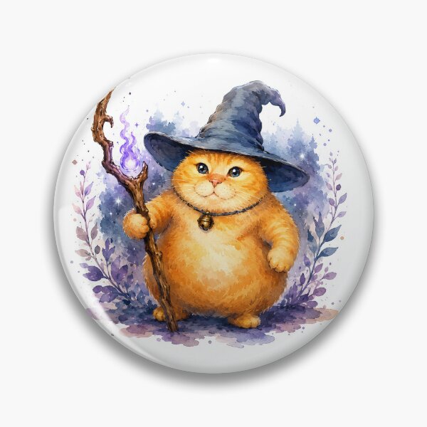 Item preview, Orange Cat Wizard designed and sold by lvlupthreads.