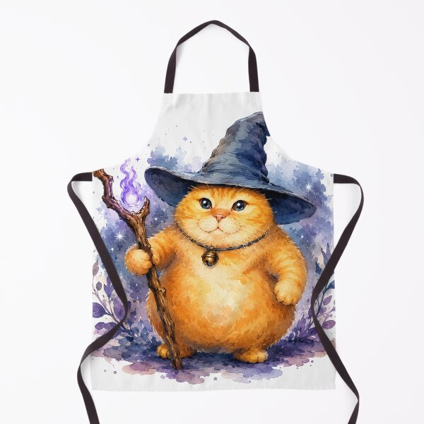 Item preview, Orange Cat Wizard designed and sold by lvlupthreads.