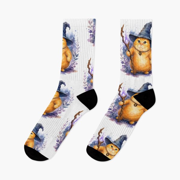 Item preview, Orange Cat Wizard designed and sold by lvlupthreads.