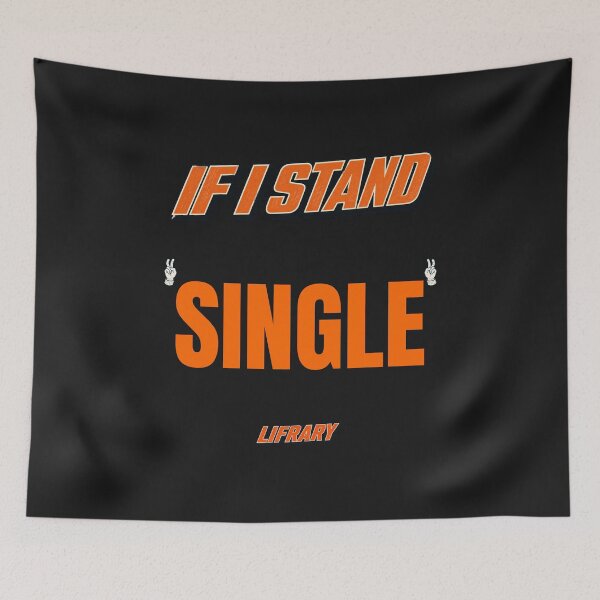 Item preview, If I Stand SINGLE Baseball Back Print T-Shirt designed and sold by lifrary365.