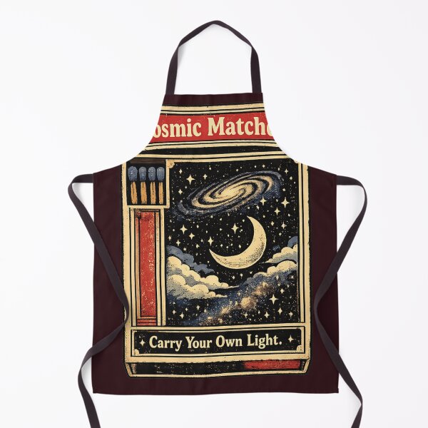 Item preview, Carry Your Own Light Vintage Celestial Matchbox - Cosmic Stars Moon Art designed and sold by NinaVibeStudio.