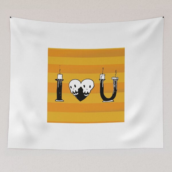 Item preview, I Love You Skull Heart Candle Gothic designed and sold by Out-Of-Gooos.