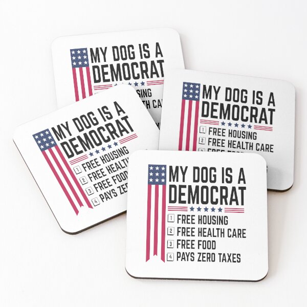 Item preview, My Dog Is a Democrat Funny Political Dog designed and sold by BMLprint ⭐⭐⭐⭐⭐.