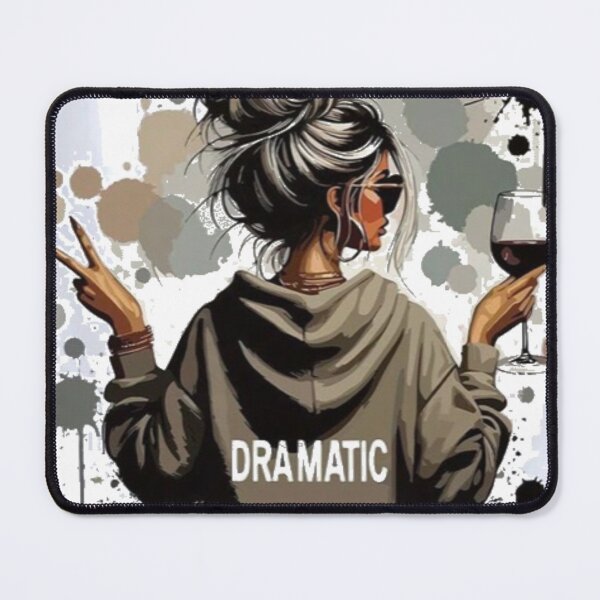 Item preview, Dramatic Woman Wine Glass Peace Sign designed and sold by ⭐ AURA STUDIO.