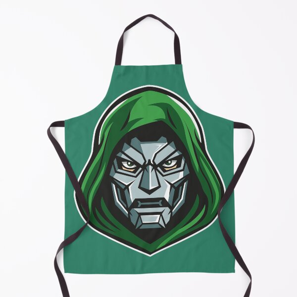 Item preview, Green Cloaked Metal Mask Villain | Dark Fantasy Warrior Graphic designed and sold by MerlinWear.