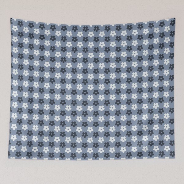 Item preview, Blue Retro Daisy Pattern Throw Pillow | Gift for Cottagecore Lovers | Floral Aesthetic | Aesthetic Blue Floral Gift for Her | Retro Daisy Decor | Minimalist Blue Floral Pattern designed and sold by VivaFy.