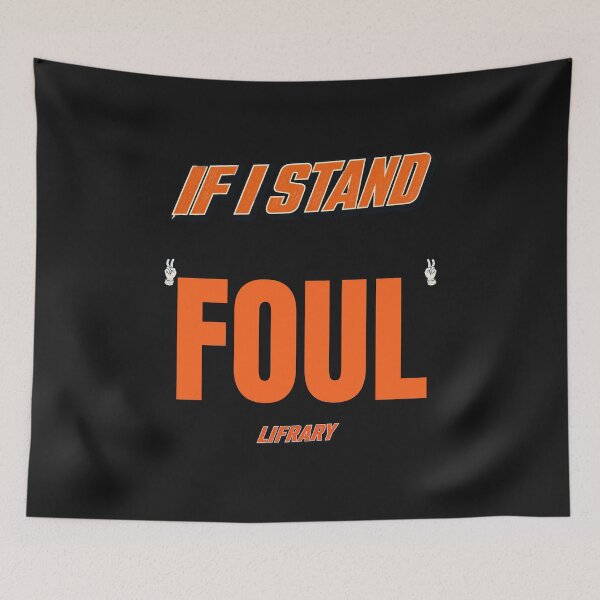 Item preview, If I Stand FOUL Baseball Back Print T-Shirt designed and sold by lifrary365.