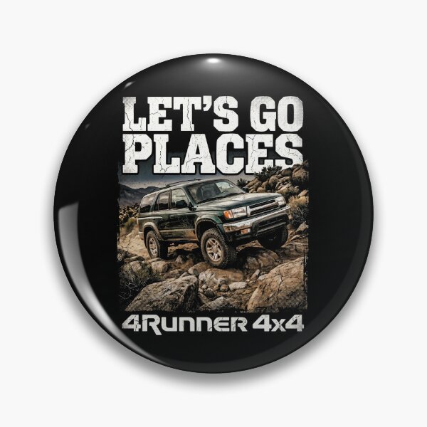 Item preview, Retro Style 3rd Gen 4Runner 4x4 Let's Go Places Off-Road Green designed and sold by Off-Road-Zone.