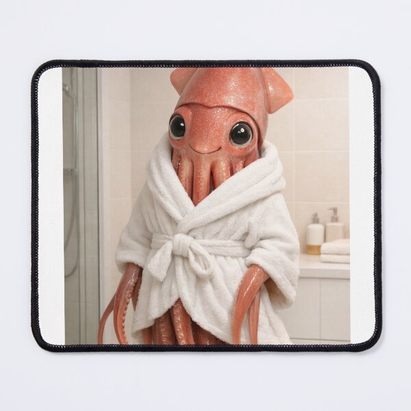 Item preview, Cozy Bathrobe Giant Squid designed and sold by Sillytoe.