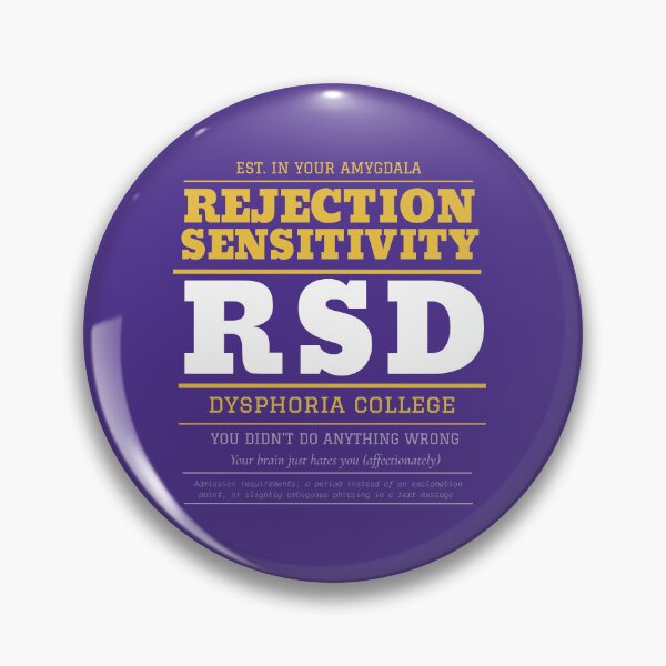 Item preview, Rejection Sensitive Dysphoria Club – Typography ADHD Humor t-shirt designed and sold by Mosidrip.