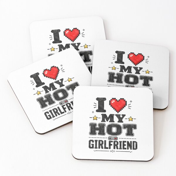 Item preview, I Love My Hot Girlfriend Gamer Design designed and sold by lvlupthreads.