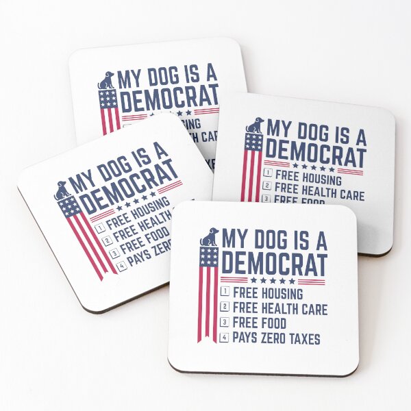 Item preview, Patriotic Dog Lover Shirt | My Dog Is a Democrat Funny designed and sold by BMLprint ⭐⭐⭐⭐⭐.