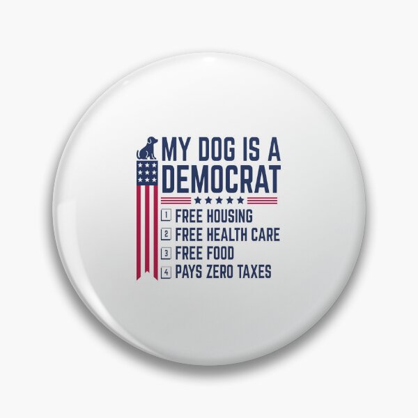Item preview, Patriotic Dog Lover Shirt | My Dog Is a Democrat Funny designed and sold by BMLprint ⭐⭐⭐⭐⭐.