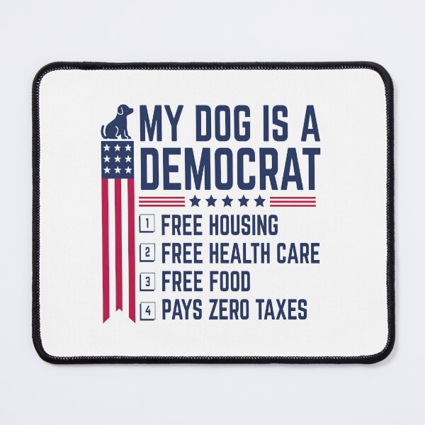 Item preview, Patriotic Dog Lover Shirt | My Dog Is a Democrat Funny designed and sold by BMLprint ⭐⭐⭐⭐⭐.