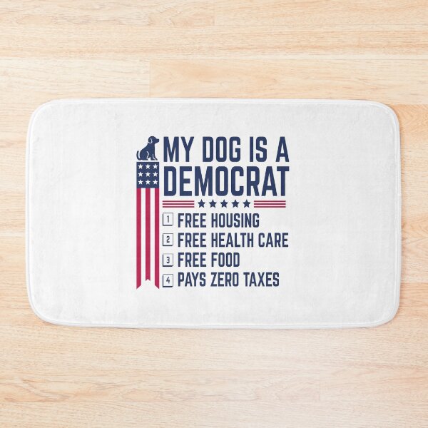 Item preview, Patriotic Dog Lover Shirt | My Dog Is a Democrat Funny designed and sold by BMLprint ⭐⭐⭐⭐⭐.