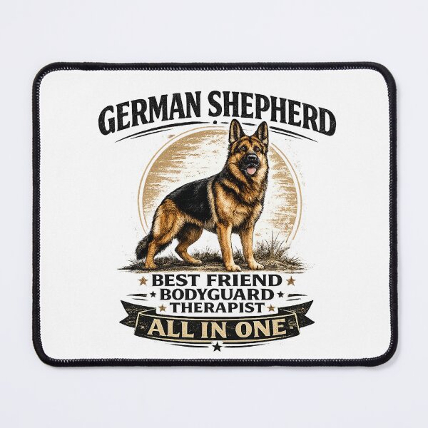 Item preview, German Shepherd Best Friend Bodyguard Therapist All In One designed and sold by BYMK.
