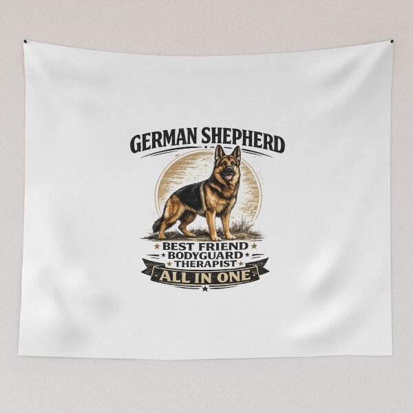 Item preview, German Shepherd Best Friend Bodyguard Therapist All In One designed and sold by BYMK.