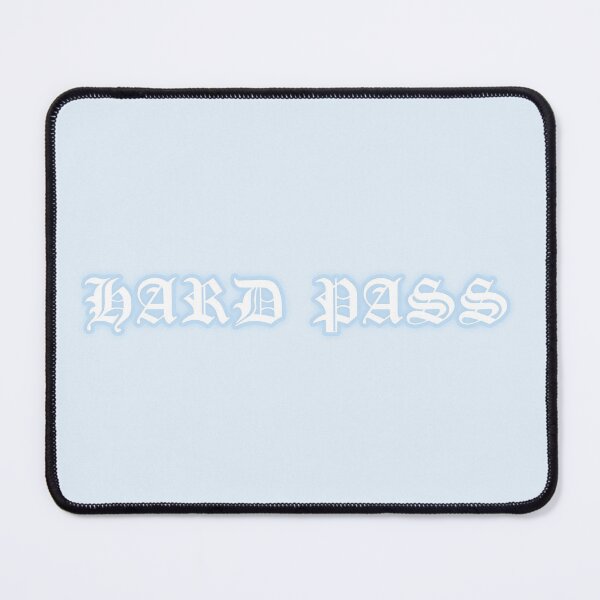 Item preview, Pastel "Hard Pass" Gothic Old English Text | Cute Blue Y2K Gothic Typography designed and sold by KawaiiTexts.