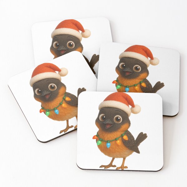 Item preview, Christmas Stonechat Bird designed and sold by Sillytoe.