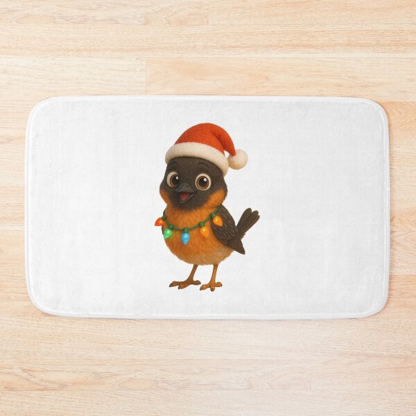 Item preview, Christmas Stonechat Bird designed and sold by Sillytoe.