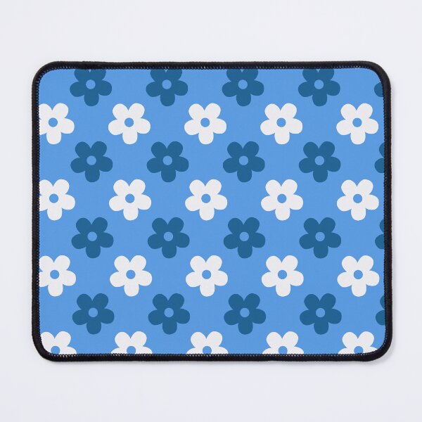 Item preview, Vibrant Blue Retro Daisy Pattern | Gift for Cottagecore Lovers | Aesthetic Blue Floral Gift for Her | Retro Daisy Decor | Minimalist Blue Floral Pattern | Housewarming Floral designed and sold by VivaFy.