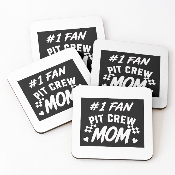 Item preview, PIT CREW MOM #1 FAN BLACK designed and sold by ocd_Jessica.