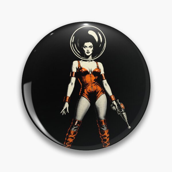 Item preview, Retro Space Siren with Ray Gun designed and sold by Victor Shadehorn.