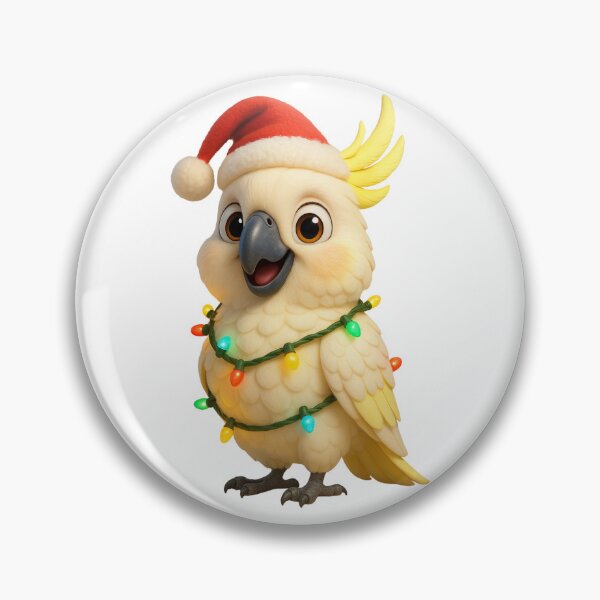 Item preview, Christmas Sulphur-Crested Cockatoo designed and sold by Sillytoe.