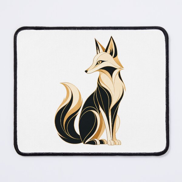 Item preview, Art Deco Fox Mascot designed and sold by Modern Mascot Archive.