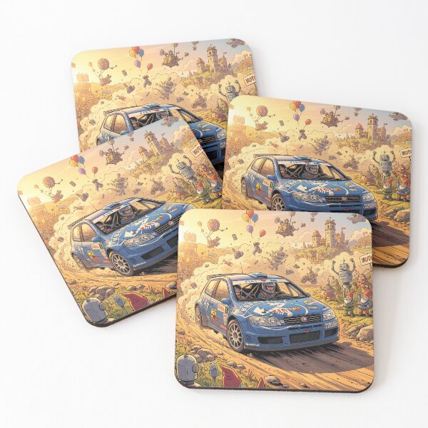 Item preview, Fiat Punto S1600 Rally Comic Illustration designed and sold by Racing Art Store.