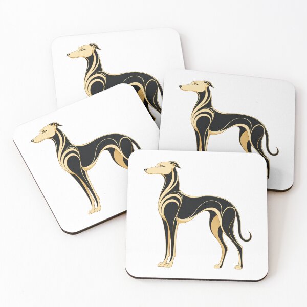 Item preview, Art Deco Greyhound Mascot designed and sold by Modern Mascot Archive.